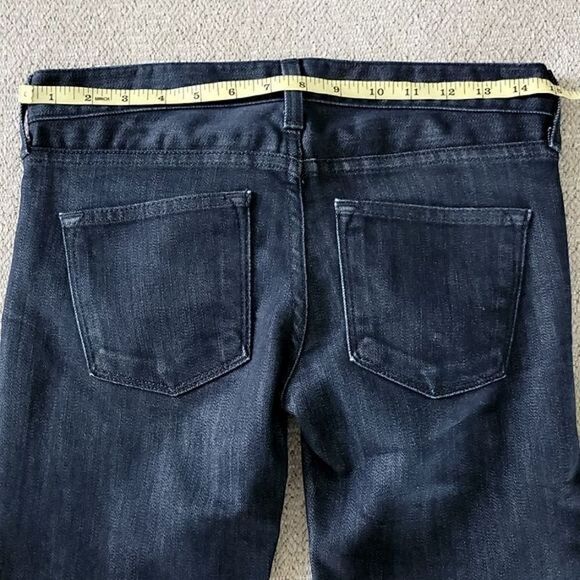 J Crew NWOT Toothpick Low Rise Skinny Dark Blue Jeans - Size 24 - Picture 8 of 15